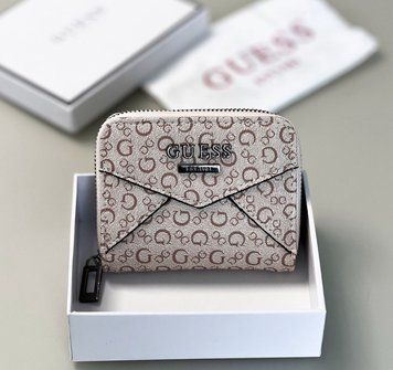 Жіночий маленький гаманець Guess (7595-1) light beige 7595-1 фото