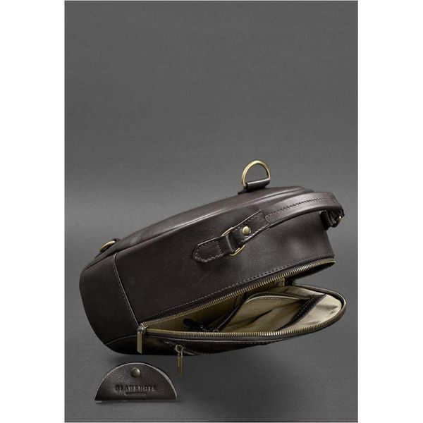 Шкіряний жіночий мінірюкзак Kylie Темно-коричневий крас BN-BAG-22-choko фото