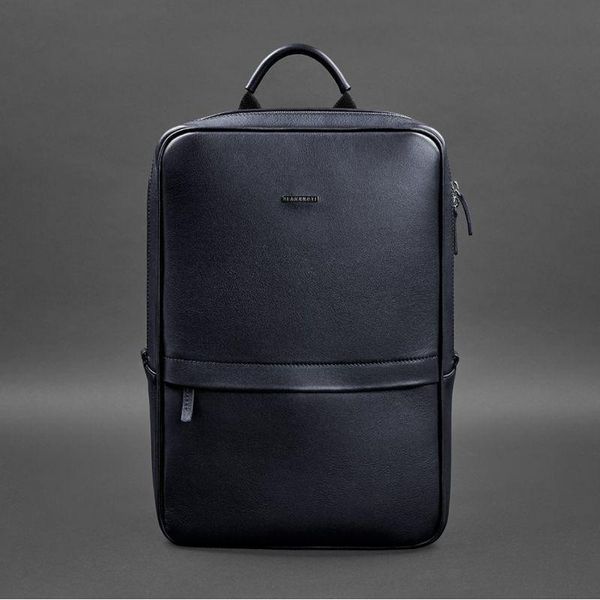 Темно-синій шкіряний чоловічий рюкзак Foster 1.0 BN-BAG-39-navy-blue фото