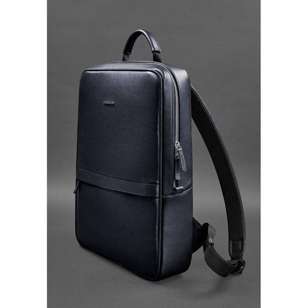 Темно-синій шкіряний чоловічий рюкзак Foster 1.0 BN-BAG-39-navy-blue фото