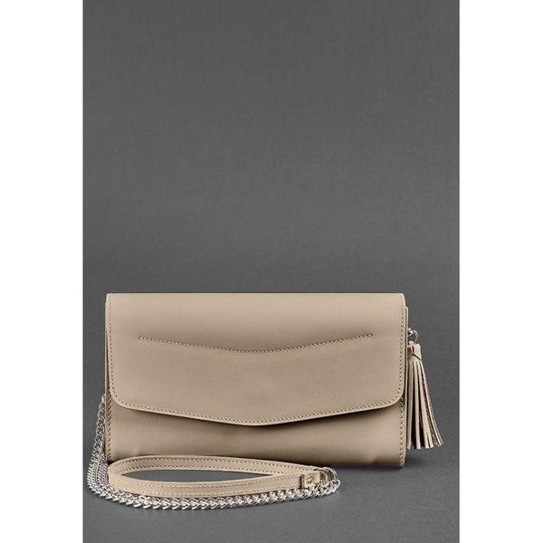 Жіноча шкіряна сумка Аліса світло-бежева Краст BN-BAG-7-light-beige фото