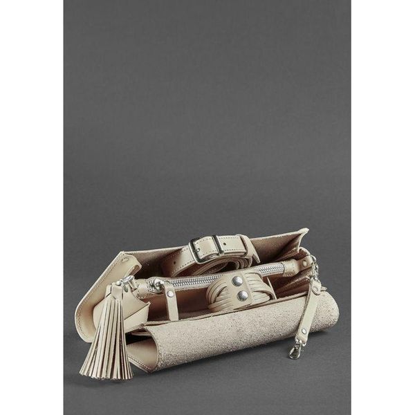 Жіноча шкіряна сумка Аліса світло-бежева Краст BN-BAG-7-light-beige фото