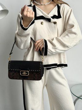 Сумочка клатч Coach Idol Bag бежевий 205383 фото