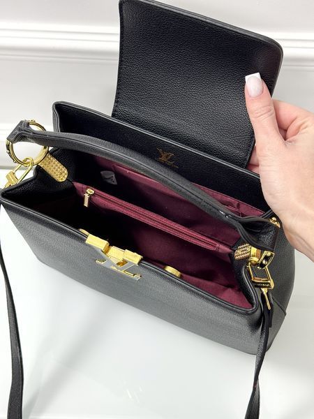 Сумка жіноча Louis Vuitton CAPUCINES чорний 202743 фото