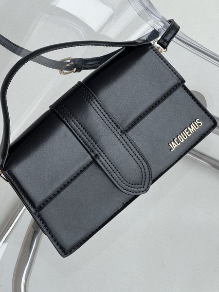 Сумка жіноча Jacquemus Le Bambino з гладкої шкіри чорний (з пакуванням) 203616 фото