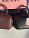 Сумка жіноча Miu Miu Top-Handle Bag шкіра бургунди 205314 фото 6