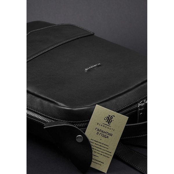 Шкіряний жіночий рюкзак на блискавці Cooper чорний BN-BAG-19-noir фото