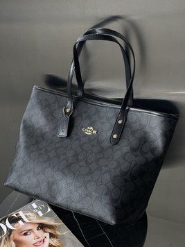 Сумка Coach Big size шопер чорний 204573 фото