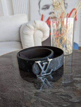 Широкий ремінь Луї Віттон Louis Vuitton чорний 3285 фото