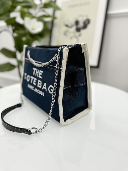 Сумка жіноча Джинсовая сумка Marc Jacobs Tote Bag Denim Small темно-синій 204804 фото