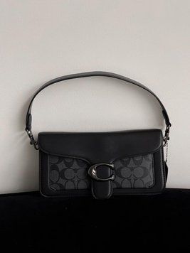 Сумка Coach Tabby Black чорний сірий 205016 фото