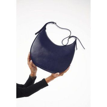 Жіноча шкіряна сумка Vivian синій крат TW-Vivian-dark-blue фото