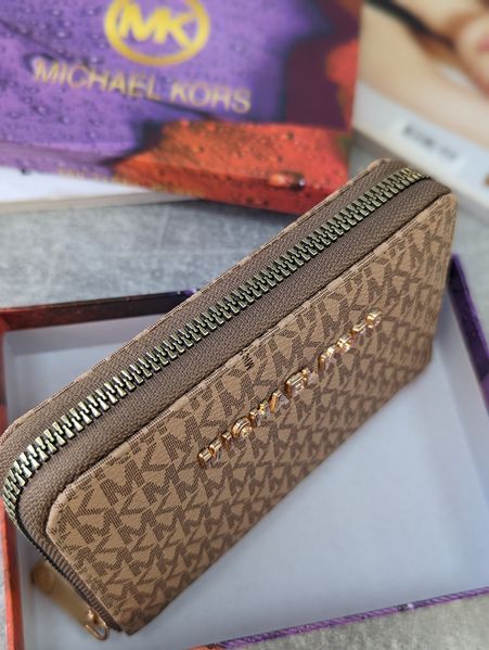 Жіночий гаманець Michael Kors бежевий маленький Майкл Корс 2904 фото