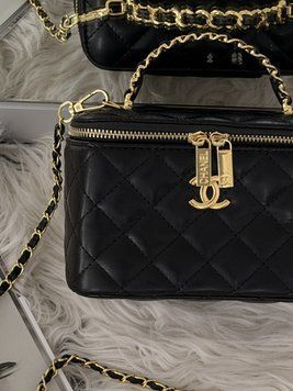 Сумка жіноча Chanel Vanity Lux чорний 205504 фото