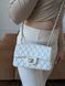 Жіноча сумка Chanel Classic біла 202304 фото 2