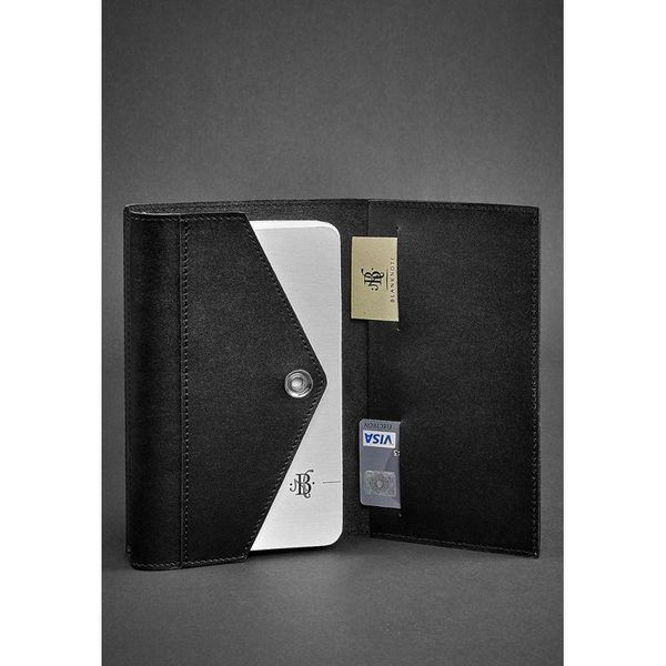 Шкіряний блокнот (Софт-бук) 2.0 чорний BN-SB-2-st-g фото