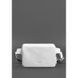Шкіряна жіноча поясна сумка Dropbag Mini біла BN-BAG-6-light-bw фото 3