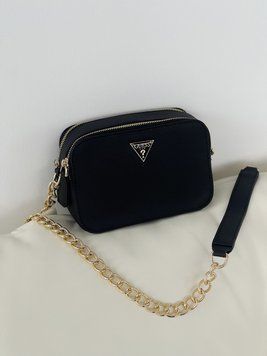 Сумка жіноча Guess кросс-боді міні лого чорний 204294 фото