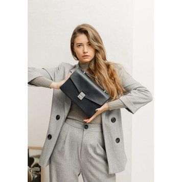 Жіноча шкіряна сумка-кросбоді Lola чорна BN-BAG-35-g фото