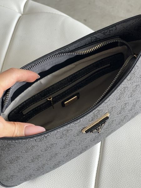 Сумка жіноча Guess Noelle багет 2 в 1 чорний 204915 фото
