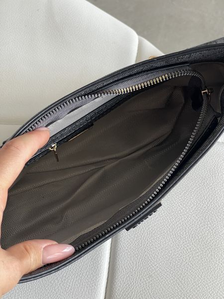 Сумка жіноча Guess Noelle багет 2 в 1 чорний 204915 фото