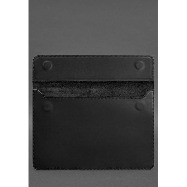 Шкіряний чохол-конверт на магнітах для MacBook 15-16 дюйм Чорний Crazy Horse BN-GC-12-g-kr фото