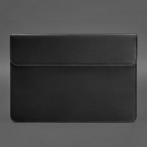Шкіряний чохол-конверт на магнітах для MacBook 15-16 дюйм Чорний Crazy Horse BN-GC-12-g-kr фото