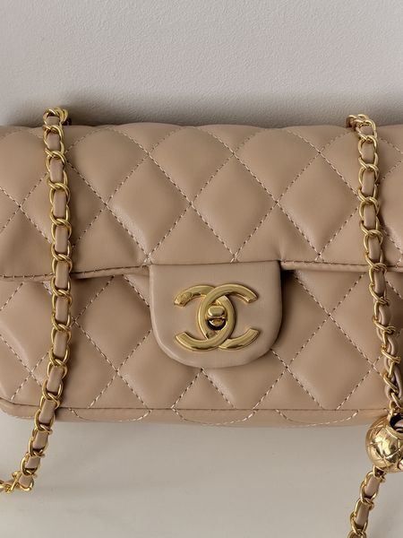 Сумка жіноча Chanel Classic Flap Mini Bag (пильник у комплекті) Бежевий 202027 фото