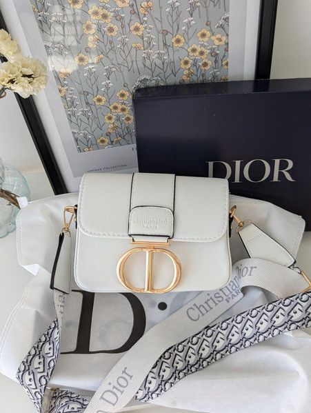 Сумка жіноча Ледф Dior міні білий літня колекція 100111 фото