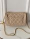 Сумка жіноча Chanel Classic Flap Mini Bag (пильник у комплекті) Бежевий 202027 фото 2