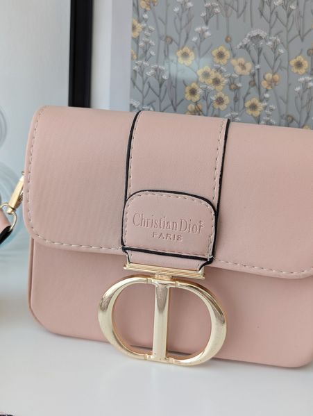 Сумка жіноча Леді Dior міні літня колекція рожевий 100111 фото