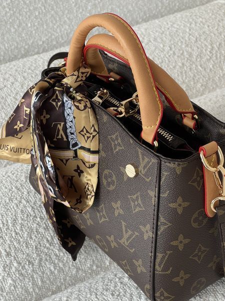 Сумка жіноча Louis Vuitton Braided Handle Montaigne Handbag коричневий міні 204451 фото