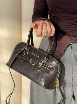 Сумка жіноча Miu Miu Aventure Nappa Leather бургунді 200143 фото
