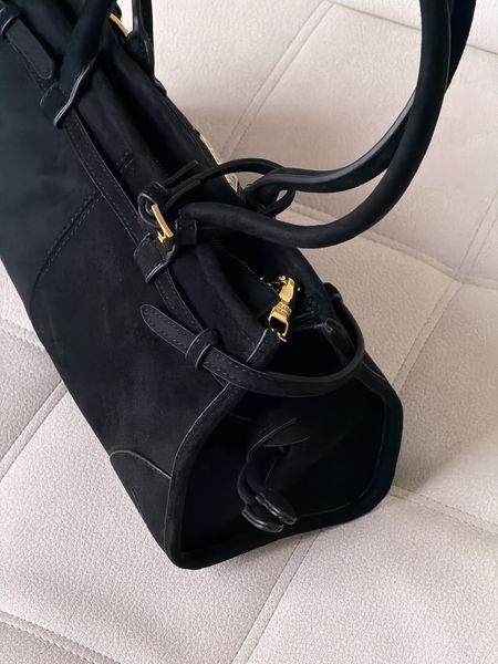 Сумка жіноча Prada Bonnie Medium Suede Shoulder чорний 204725 фото