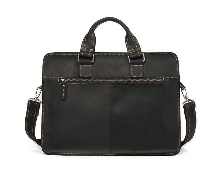 Чоловіча шкіряна сумка портфель Wild Leather (262) чорна 2365676606 фото