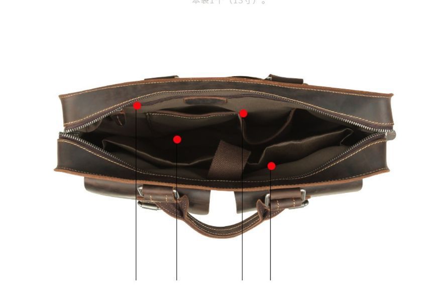 Чоловіча шкіряна сумка портфель Wild Leather (262) чорна 2365676606 фото