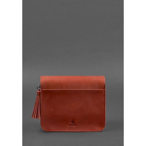 Шкіряна жіноча бохо-сумка Лілу Коралова BN-BAG-3-coral-man фото