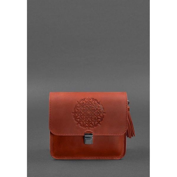 Шкіряна жіноча бохо-сумка Лілу Коралова BN-BAG-3-coral-man фото