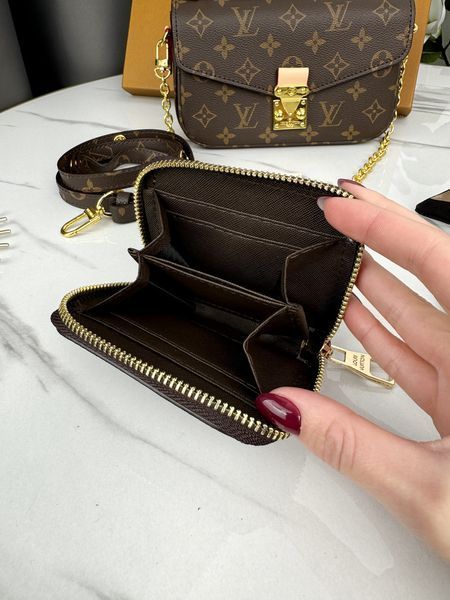 Подарунковий набір Louis Vuitton (сумка гаманець ключниця хустинка) 205151 фото