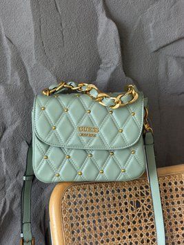 Сумка жіноча Guess Triana Flap Зелений 204564 фото