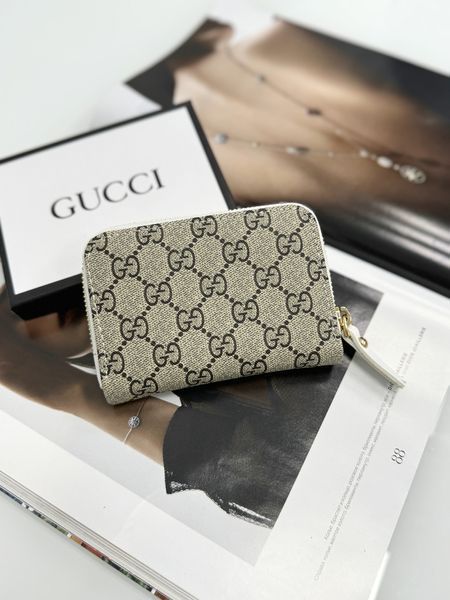 Гаманець Gucci жіночий Гуччі білий міні 20470-2 фото