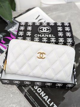 Жіночий гаманець Chanel великий &mdash; Шанель білий 33499 фото