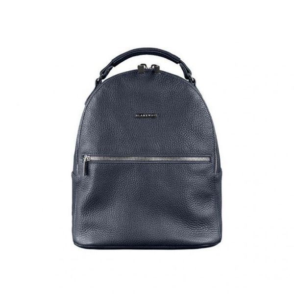 Шкіряний жіночий мінірюкзак Kylie Синій BN-BAG-22-navy фото