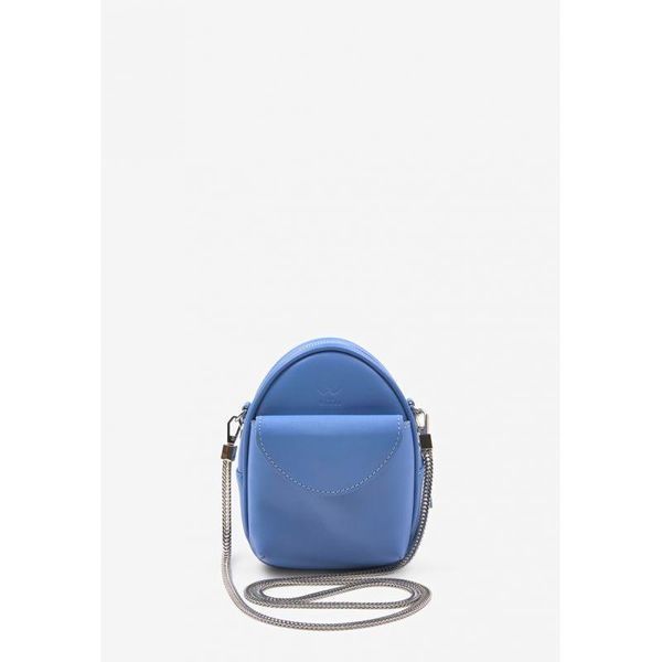 Шкіряна жіноча мінісумка Kroha блакитний крат TW-Kroha-light-blue фото