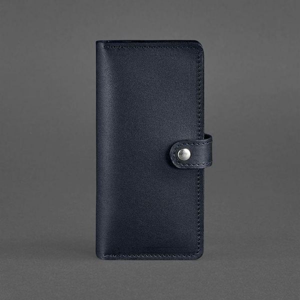 Шкіряне портмоне 7.0 темно-синє BN-PM-7-navy-blue фото