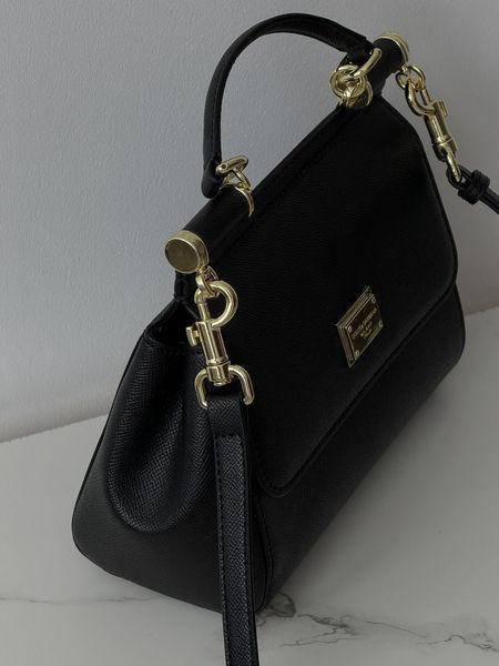 Сумка жіноча Dolce&Gabbana Sicily Medium &mdash; Premium чорний 21см 2049441 фото