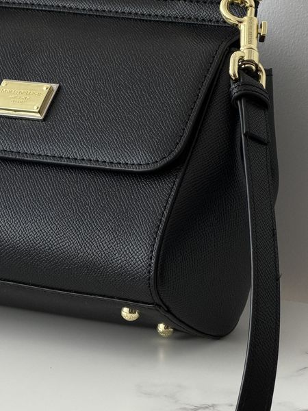 Сумка жіноча Dolce&Gabbana Sicily Medium &mdash; Premium чорний 21см 2049441 фото