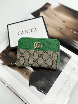 Гаманець Gucci жіночий Гуччі зелений міні 20470-7 фото