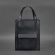 Шкіряна жіноча сумка-шопер Бетсі з кишенею синя Краст BN-BAG-10-1-navy-blue фото 6
