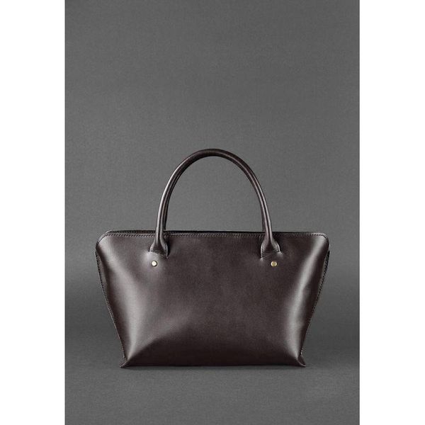 Жіноча шкіряна сумка Midi Темно-коричнева BN-BAG-24-choko фото